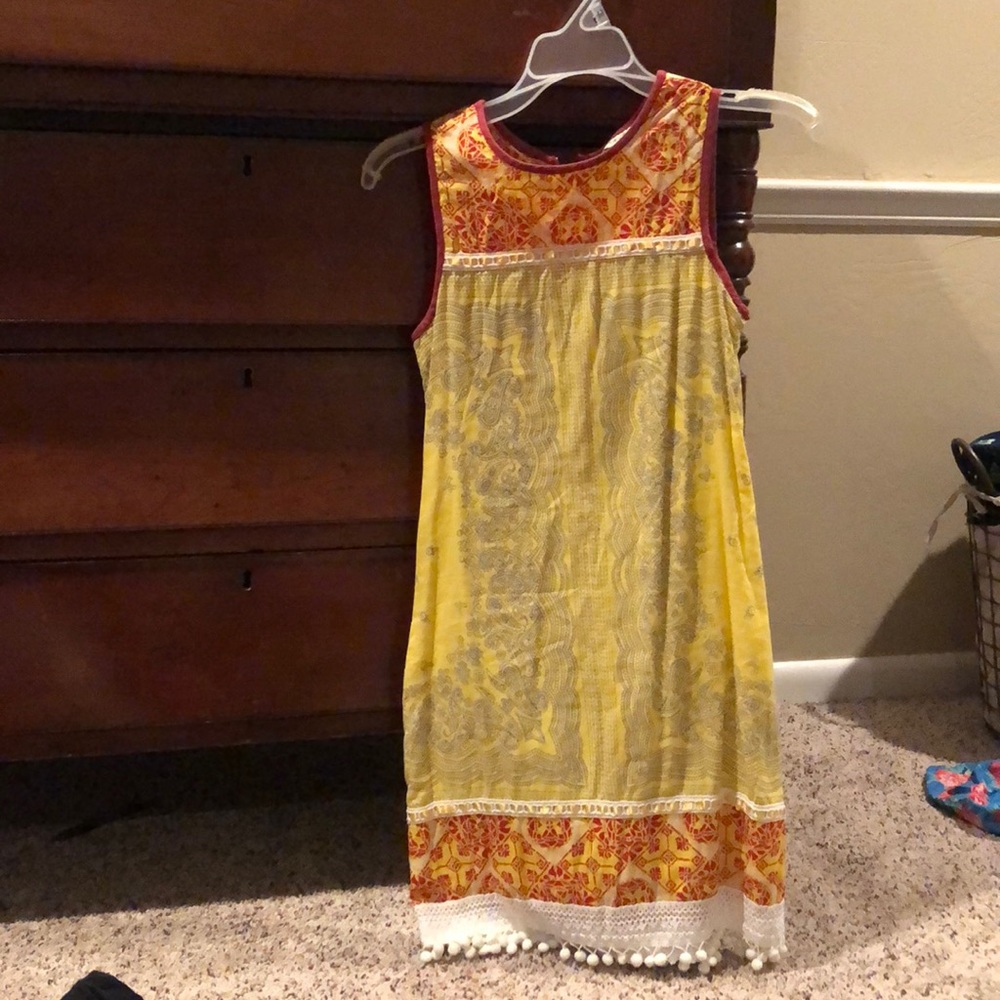 Blue Plate Cotton Dress